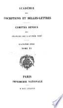 Télécharger le livre libro Comptes Rendus Des Séances - Académie Des Inscriptions & Belles-lettres
